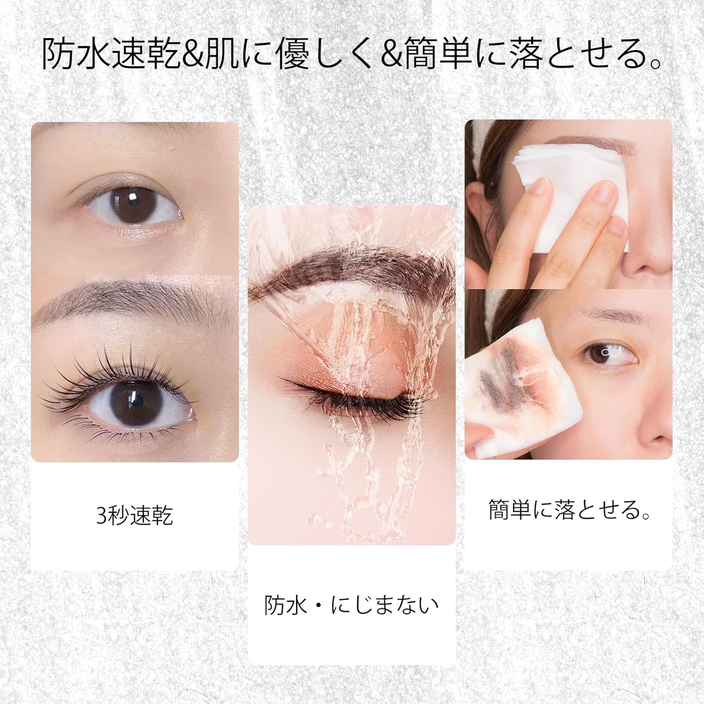 [Set of 2] Lower Eyelash Stamp, Eyeliner Pen, Lower Eyelash Stamp, 2 in 1 Waterproof, 1 Second Creation, Beginner, Lower Eyelash Stamp, Lower Eyelash Stamp, Lower Eyelash Stamp (Black + Brown)