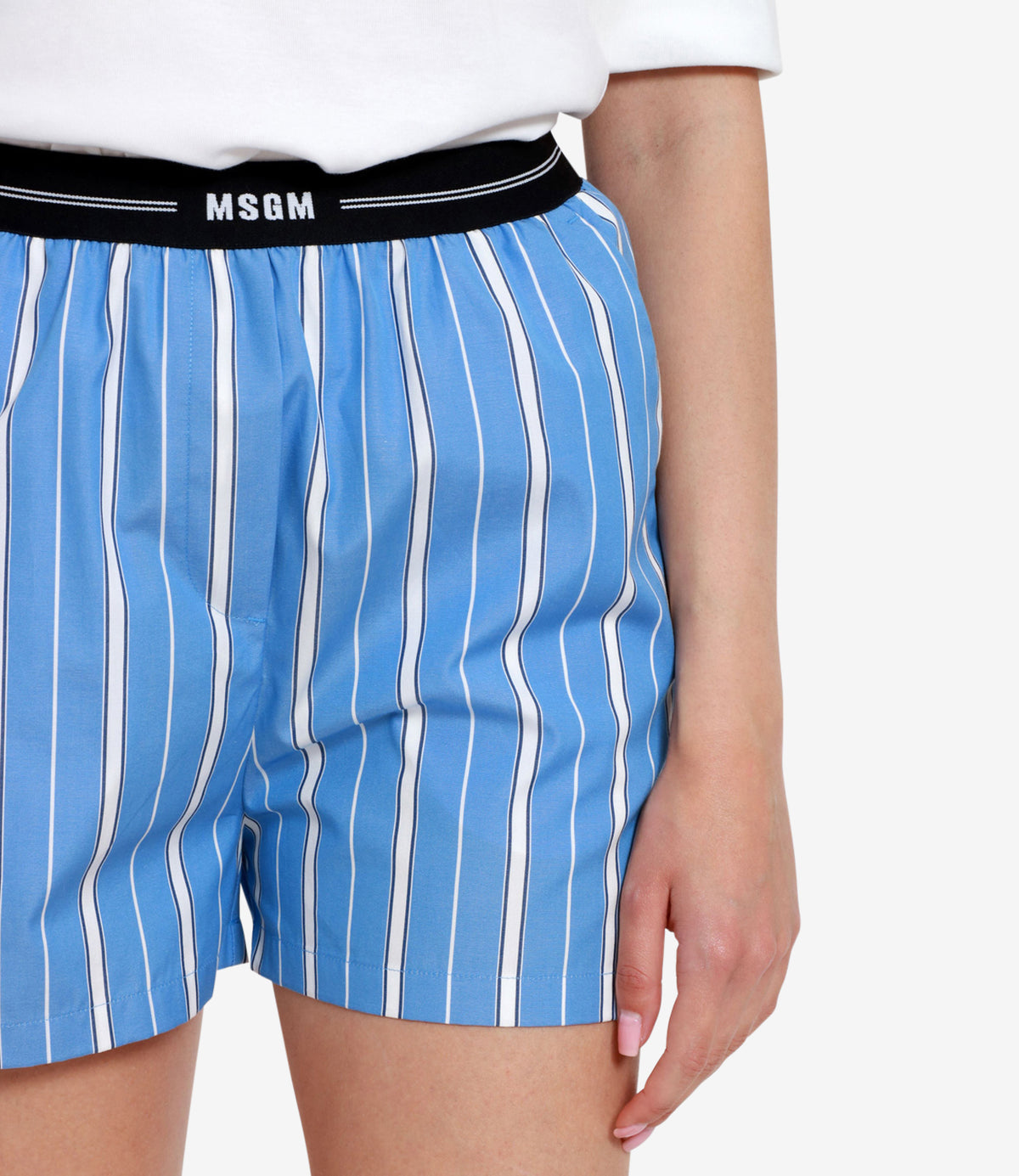 Msgm MSGMショーツクリアブルー - Image 5