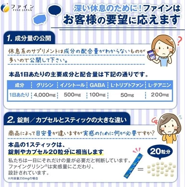 Fine Glycine 4000 Super Glycine 4000 Happy Morning Neo Lamune Flavor, Theanine, Made in Japan, Powder, Pack of 30