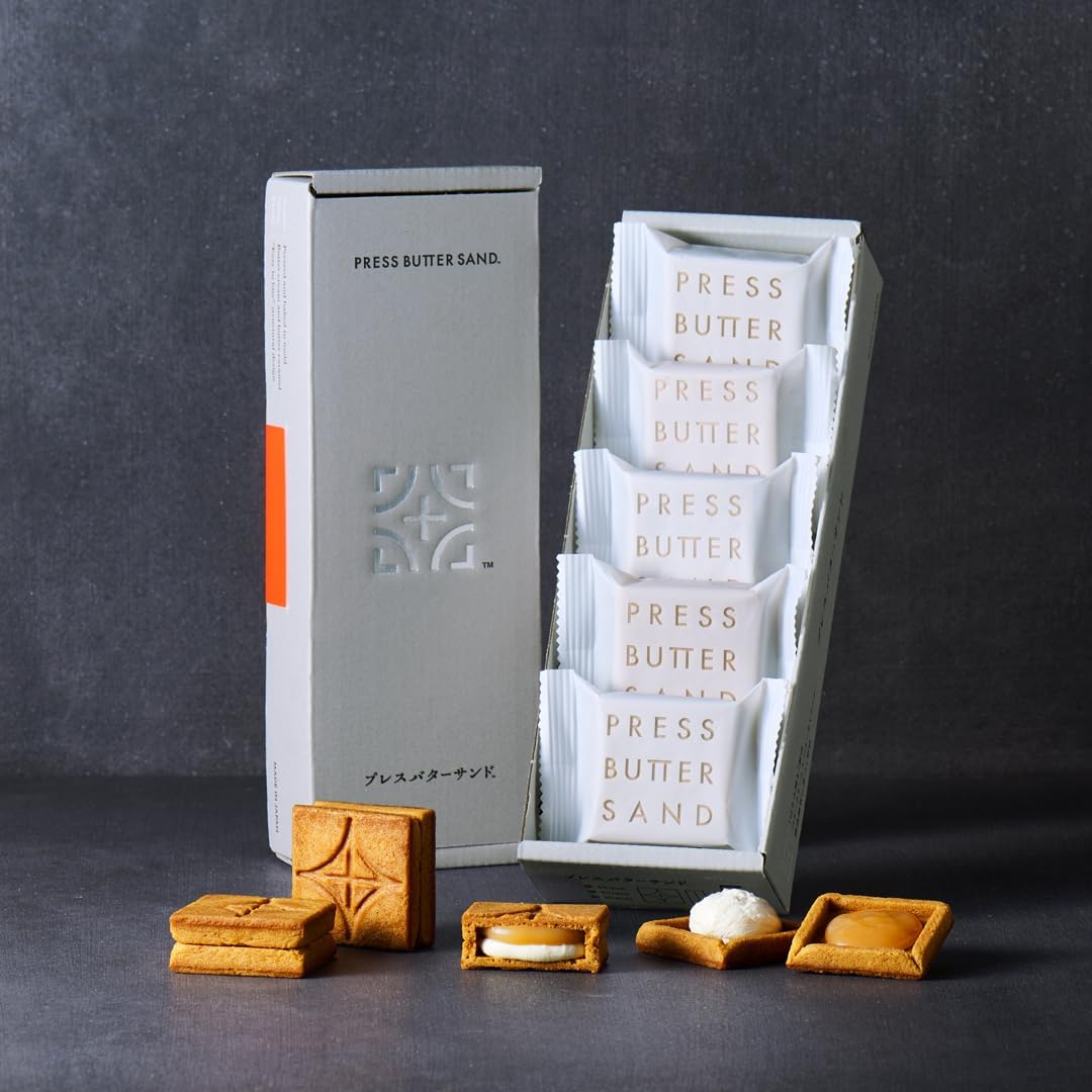 (Official) PRESS BUTTER SAND Press Butter Sand (Original 5-piece set) Tokyo souvenir popular sweets Western confectionery cookies gift present mail order assortment birthday butter sand