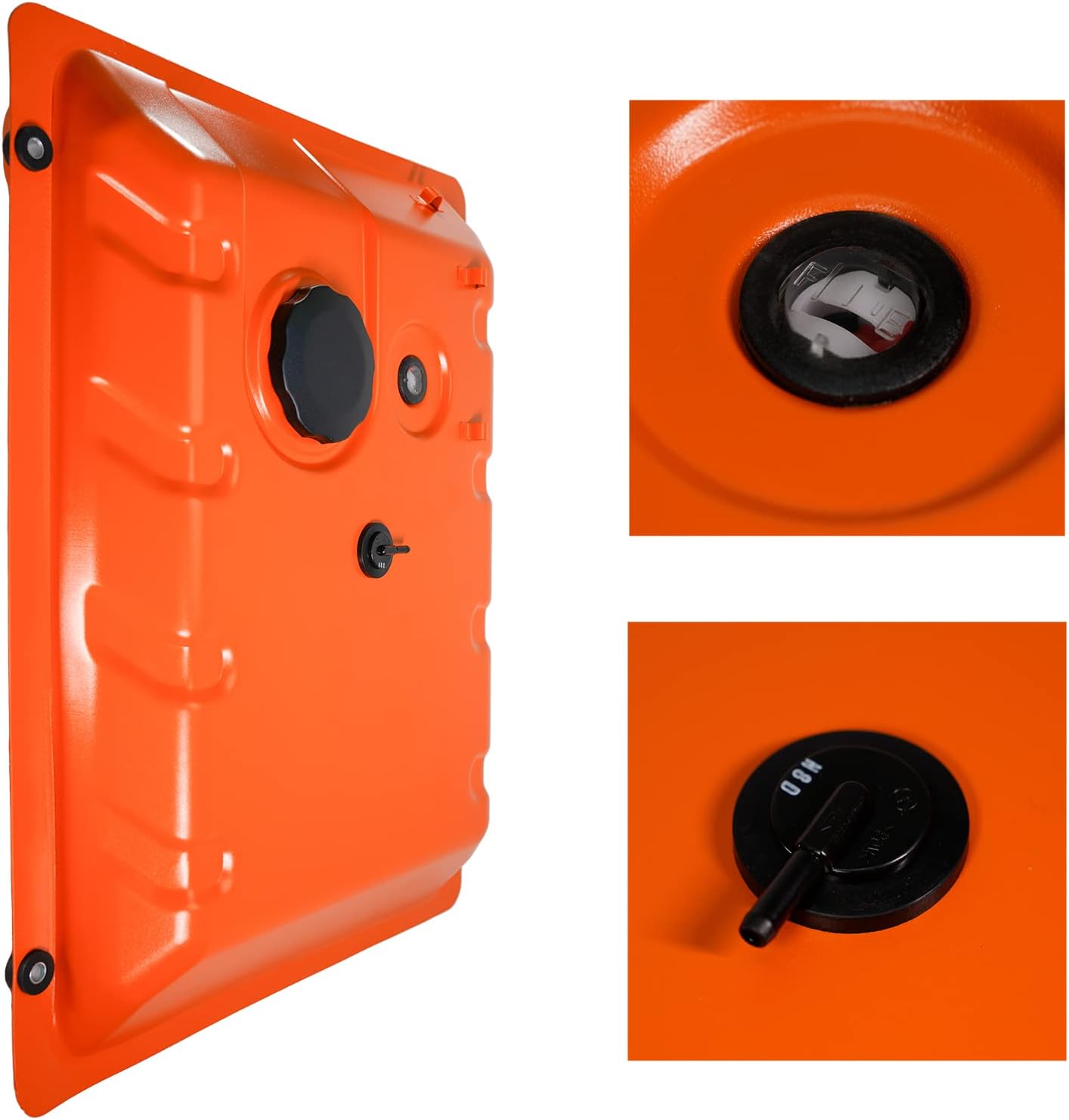 JMCHstore OEM 金属発電機 ガス燃料タンク Generac GP5500 GP6500 RS5500 RS7000E GP7500E RS8000E XT8000E XT8500EFI, 0H7510A / 0H75100SRV 5500w 6500 6500用 0w 7500w 70 389cc OHV ポータブル発電機 オレンジ