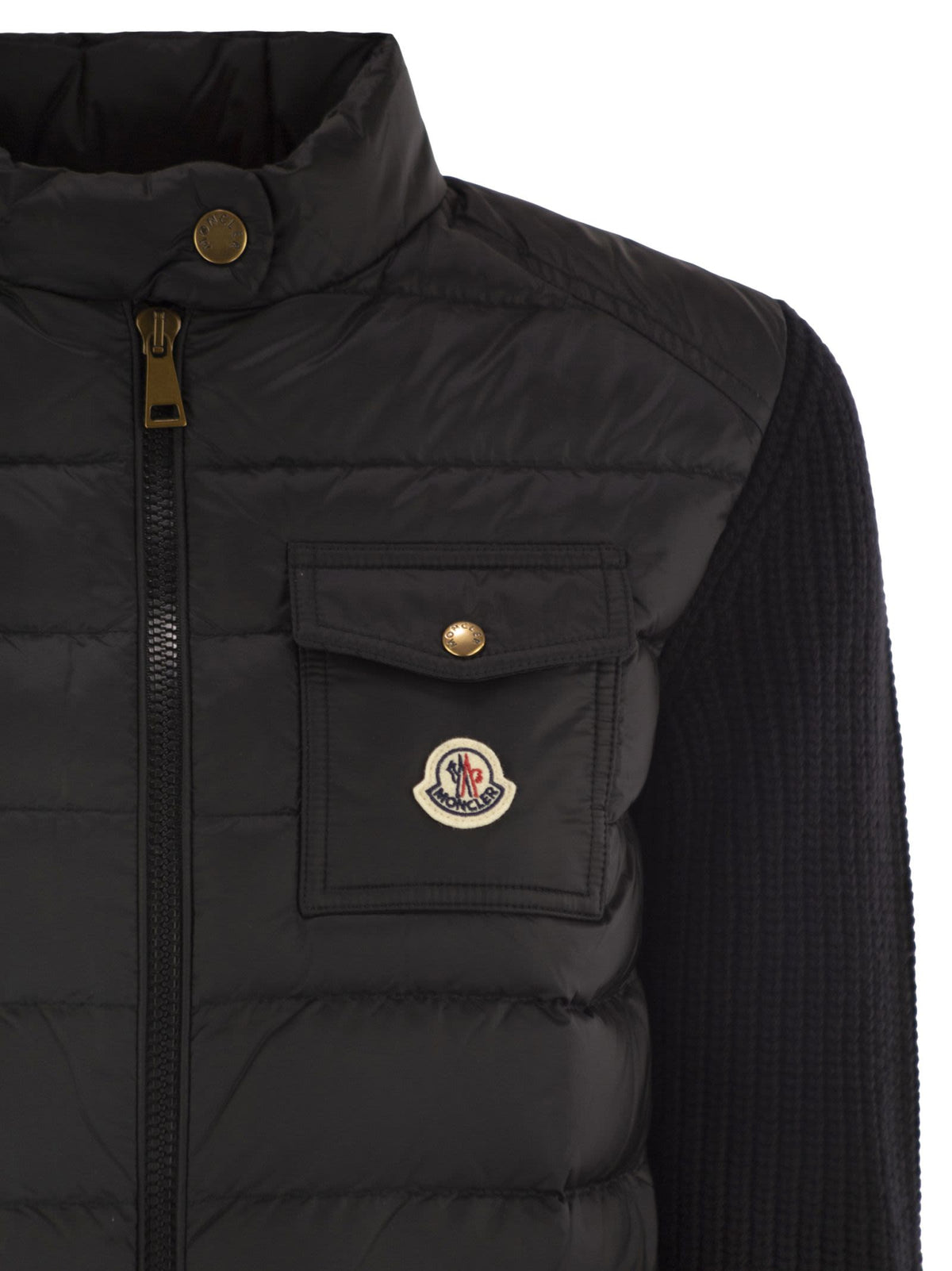 Moncler モンクラーはジップ付きのウールカーディガンをパッドします - Image 5