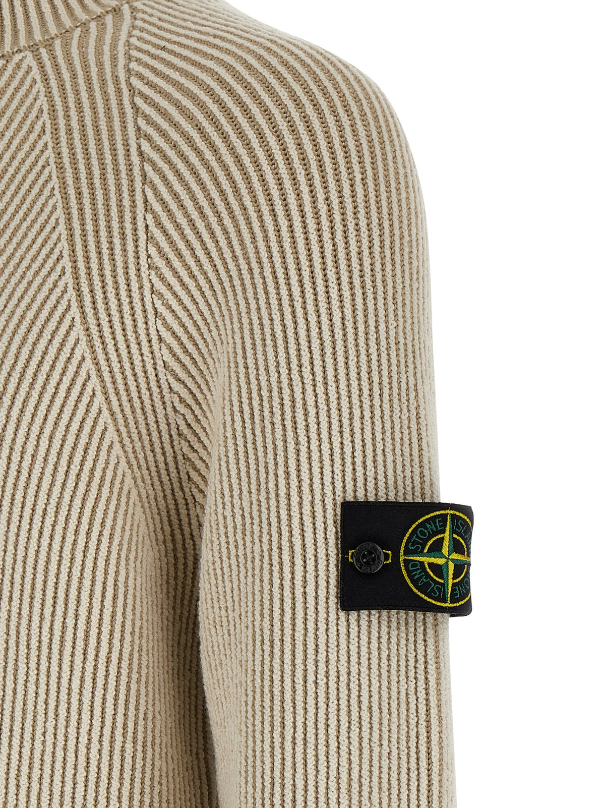 Stone Stone Island Ribbed Cardigan - Image 5