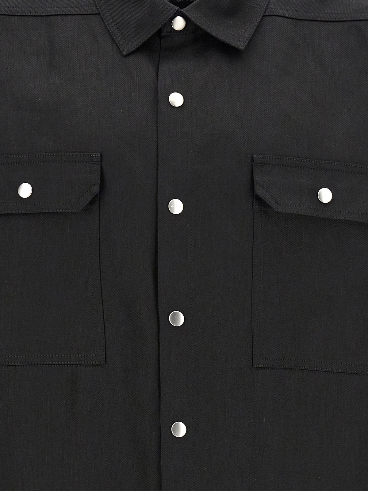Rick リック・オーウェンズのジャンボSL Outershirt 'シャツ - Image 5