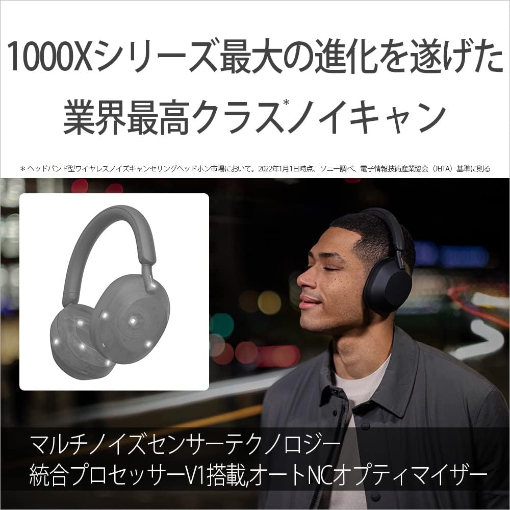 Sony WH-1000XM5 Wireless Noise Cancelling Stereo Headphones, VGP Hall of Fame, Improved Noise-Canceling Performance, Equipped with Alexa, Improved Call Performance, Soft Fit Leather, High Noise