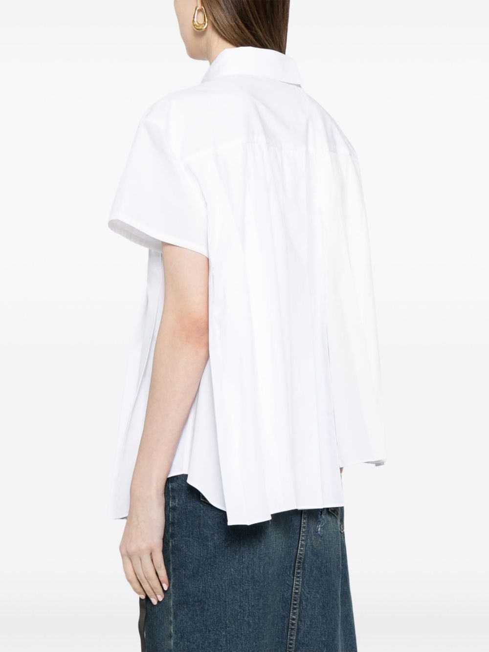 Sacai SACAIプリーツシャツ - Image 5