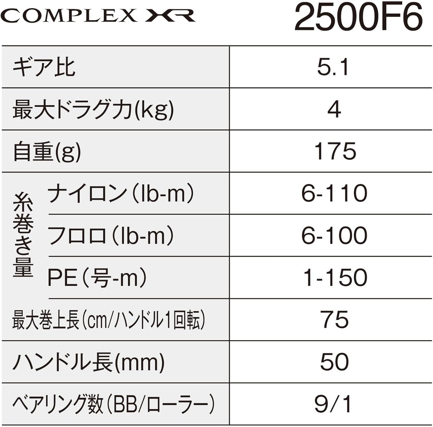 Shimano Spinning Reel, 25 Complex, XR, Various Types