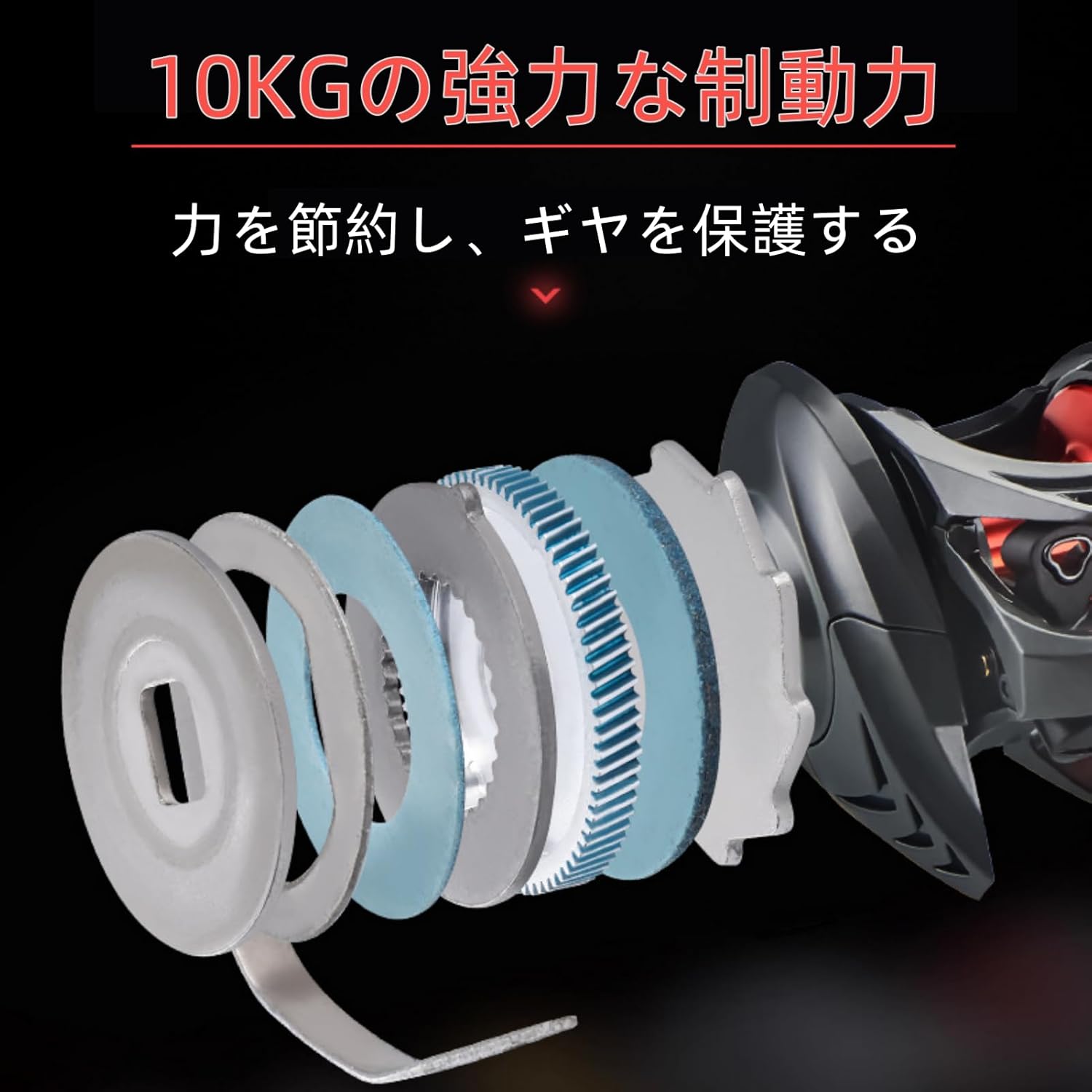 Fishing Reel, Explosion-proof Line, Anti-Rust, 7.2:1 Gear Ratio, Easy Operation, Lightweight, Right Handle, 22.0 lbs (10 kg), Load Capacity, For Both Saltwater and Freshwater Fishing, Casting Fishing,