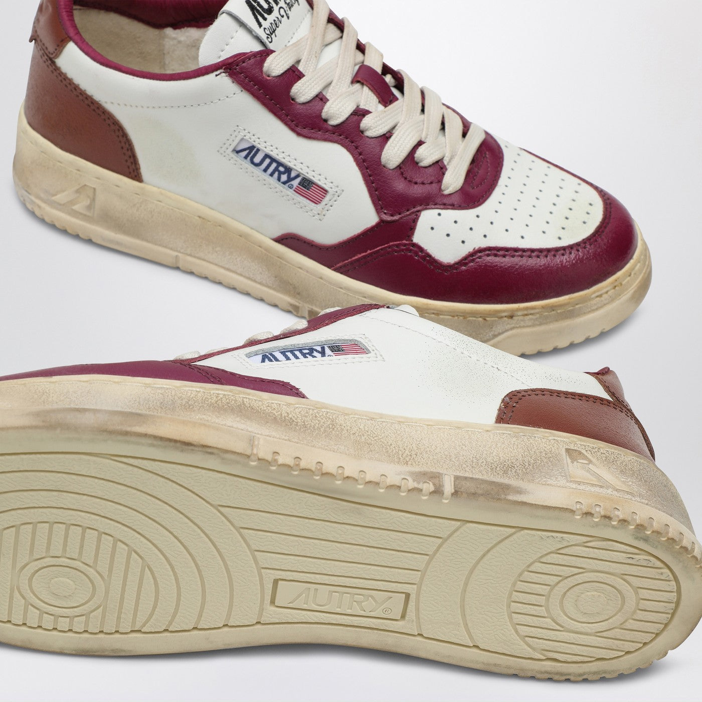 Autry Super Vintage White/Purple/Brown Sneaker - Image 5