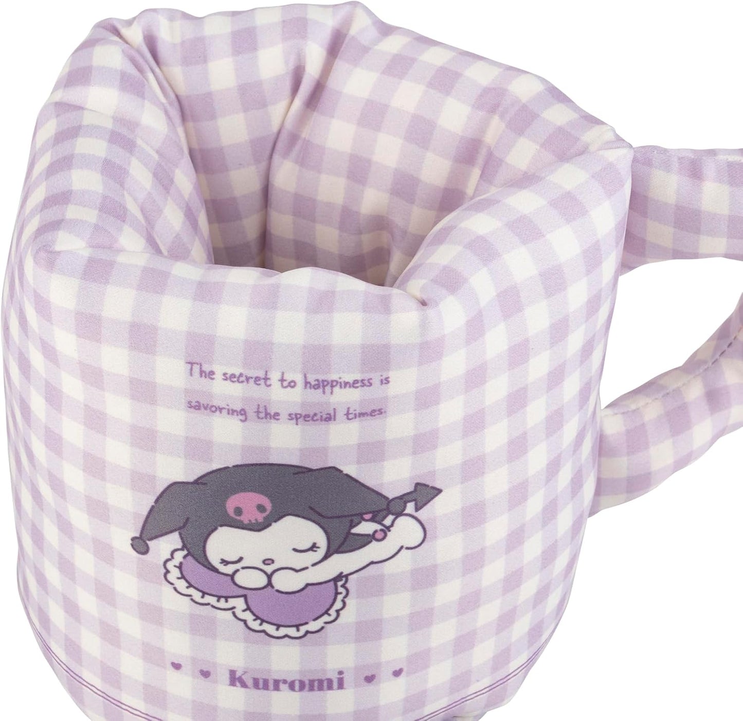Moripilo 427411 Chrome Mug Style Trinket Case, Tabletop, Approx. 4.3 x 4.3 x 5.1 inches (11 x 11 x 13 cm), Blue, Gingham Plaid, Pen Holder, Cute, Goods, Present, Sanrio 427411