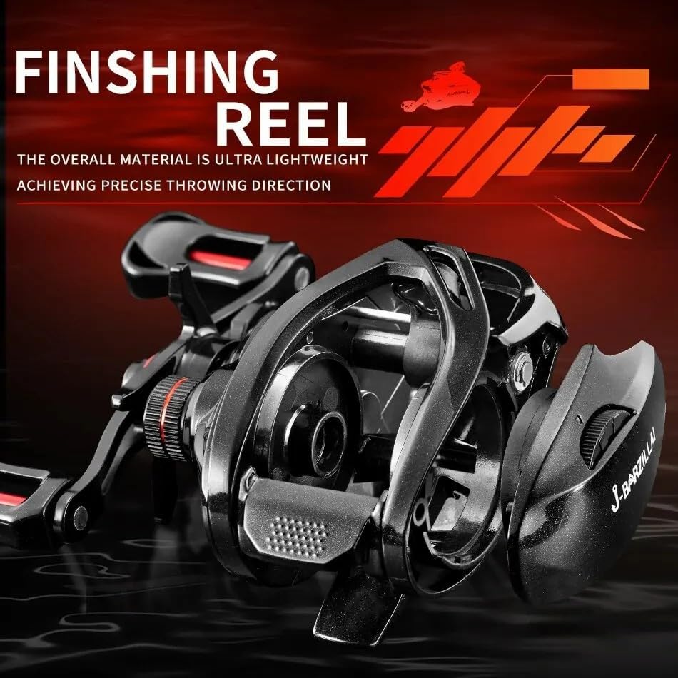 PL Baitcasting Reel Saltwater Freshwater Fishing Reels Max Drag 8KG Light Surf Cast Reel Baitcaster Reel