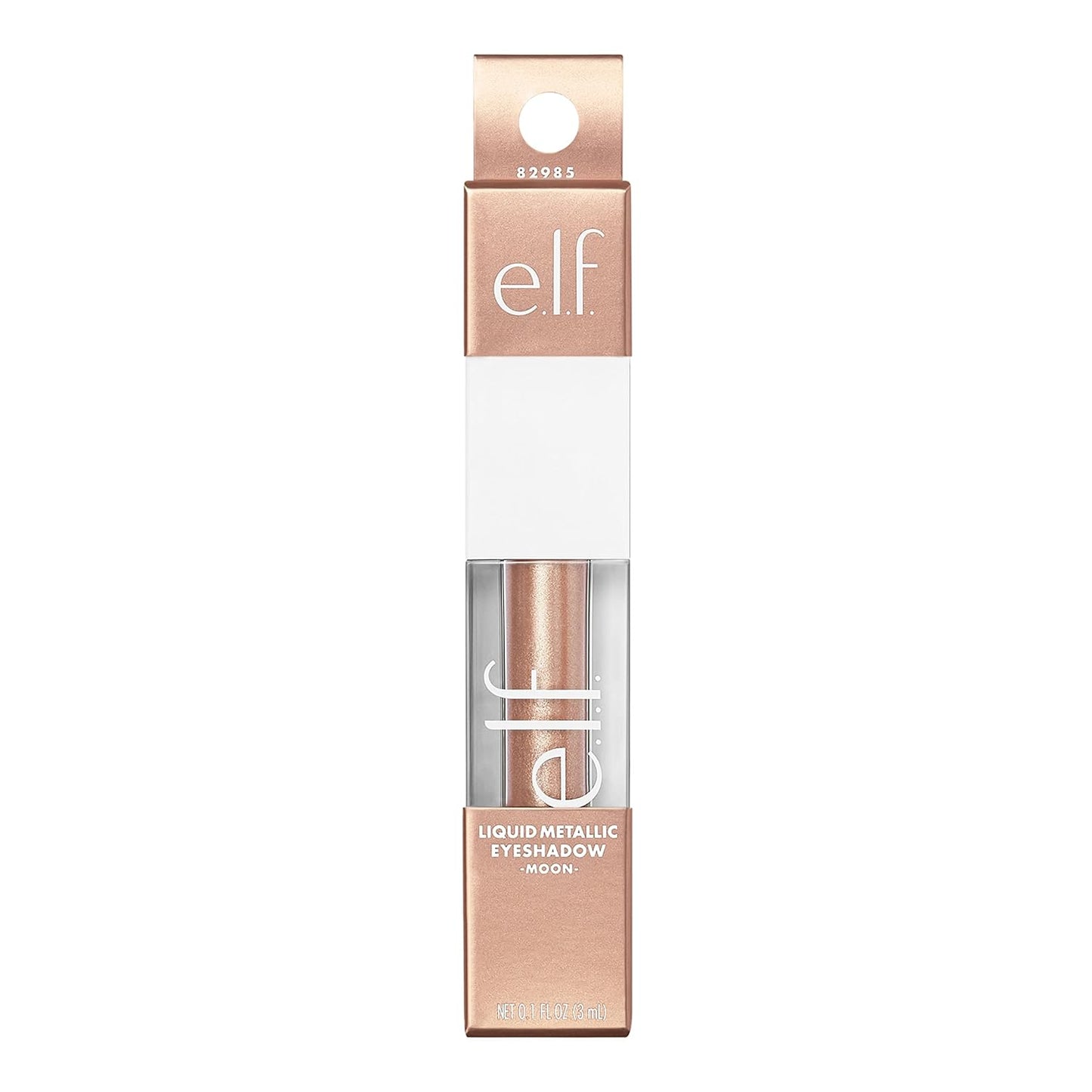 e.l.f. Sombra de ojos líquida metálica, fórmula de gel, acabado multidimensional para un aspecto de ojos atrevido, cobertura de un solo paso, vegano y libre de crueldad, Moon, 0.1 onzas líquidas