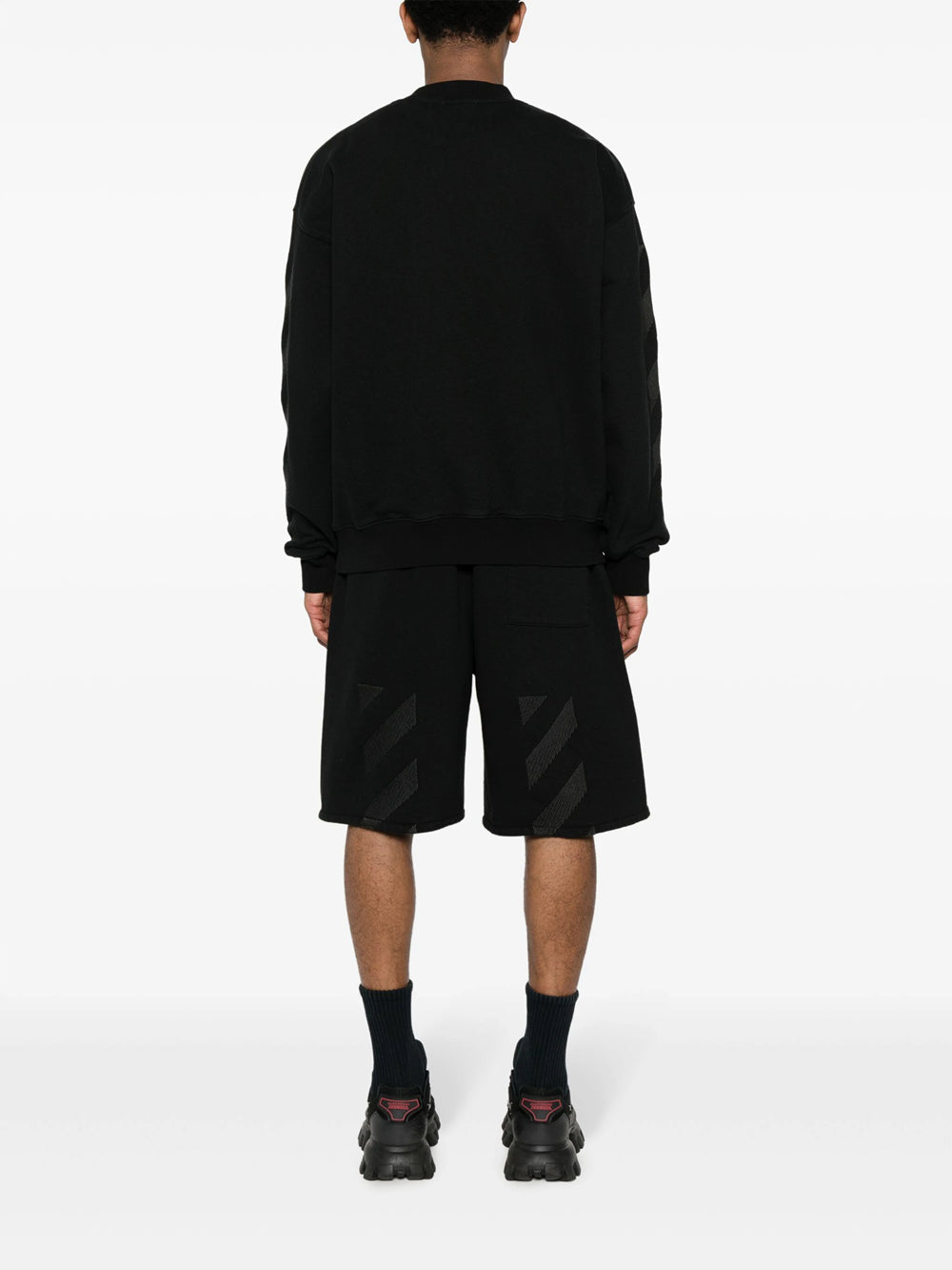Off Off White Diagonal Striped Sweatshirt - Image 5