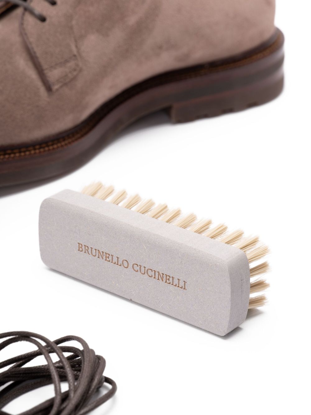 Brunello Brunello Cucinelli Suede Leather Lace Up Shoes - Image 5