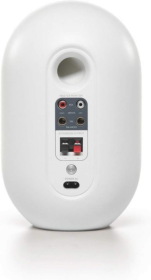 JBL Professional 104-BTW-Y3 Powered 2-Way Full Range Studio Monitor Speaker, 3 Year Warranty Model, Built-in Amplifier, 30W+30W High Output, Bluetooth 5.0 Compatible (White)