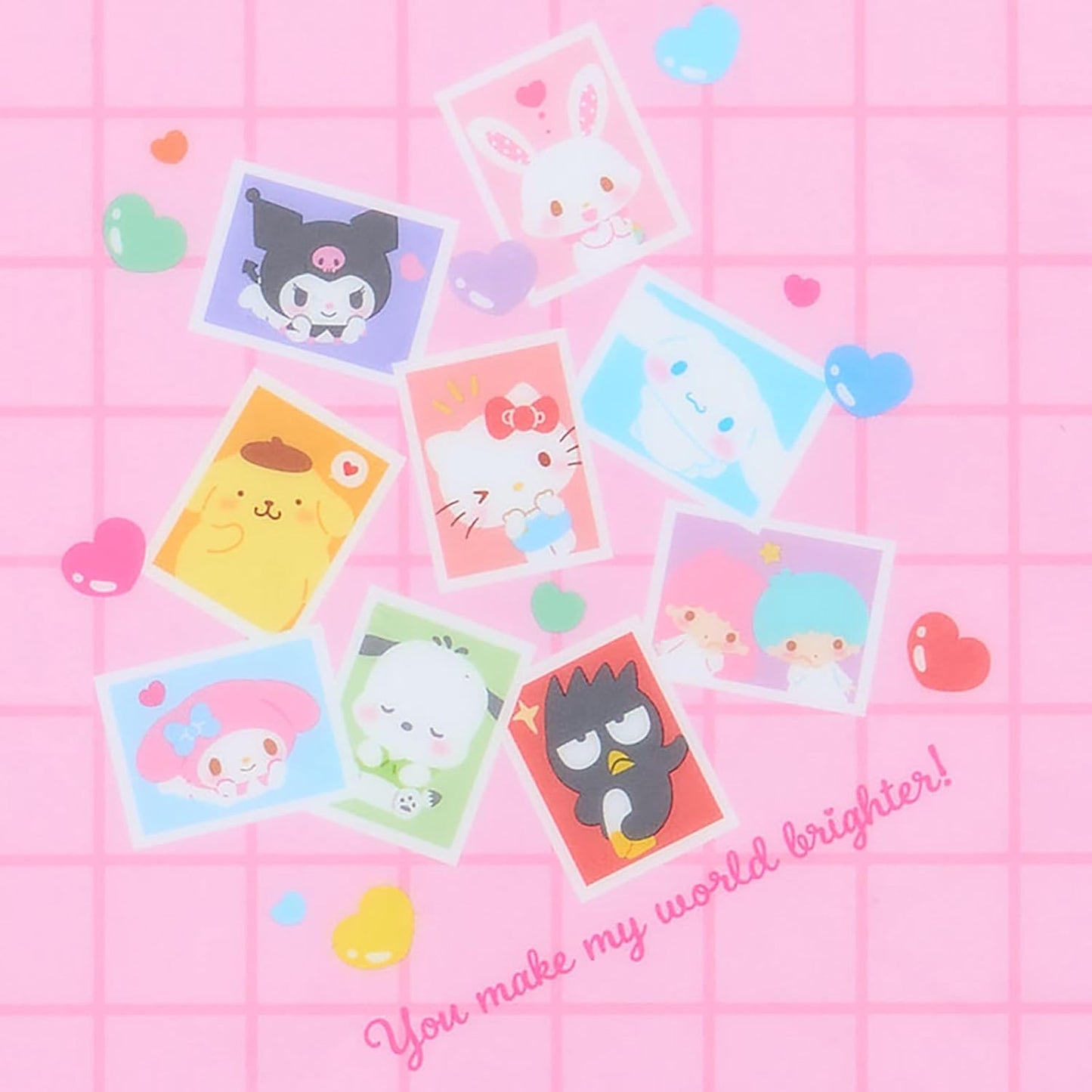 Sanrio (SANRIO) L-size Photo Pocket Album (Enjoy Idol) Sanrio Characters PVC Approximately Width 18 x Depth 3.3 x Height 22 cm 6-Hole Type Sheet 12 (48 Pockets) Binder 493716