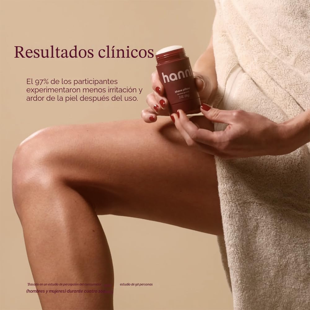 HANNI Almohadilla de Afeitado, Gel de Afeitar para Mujeres y Hombres, Productos para la Depilación de Vello Púbico, Corporal o de Piernas, Afeitado en Ducha/Sin Agua, Cuidado de la Piel Apto para