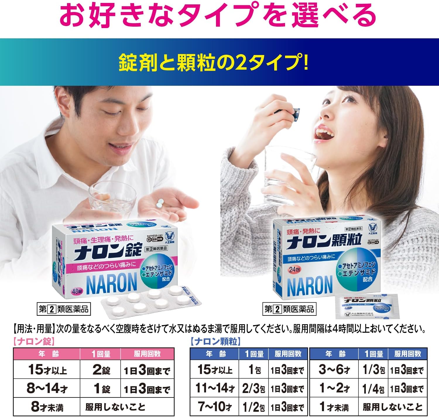 【指定第2類医薬品】ナロン錠 24錠