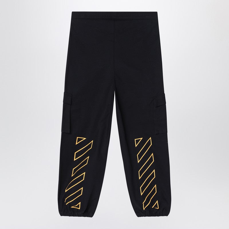 Off Off White™ Black Jogging Trousers With Logo - Image 5