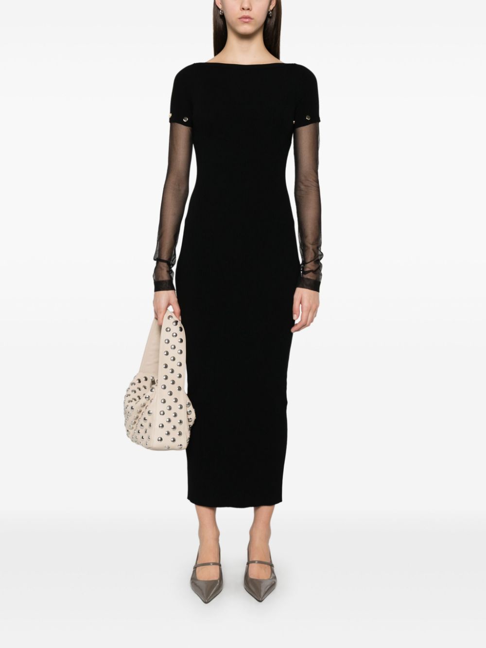 Sportmax SportMaxはプリニットロングドレス - Image 5