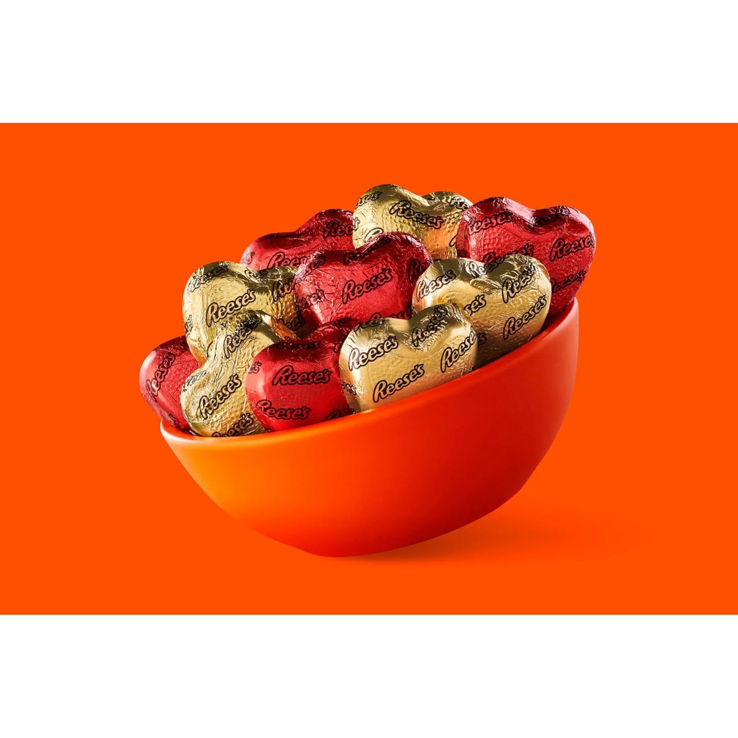 REESE'S Corazones de crema de mantequilla de maní de chocolate, bolsa de dulces de San Valentín, 9.1 onzas