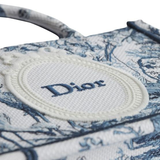 Mini Dior Book Tote with Strap - Image 5