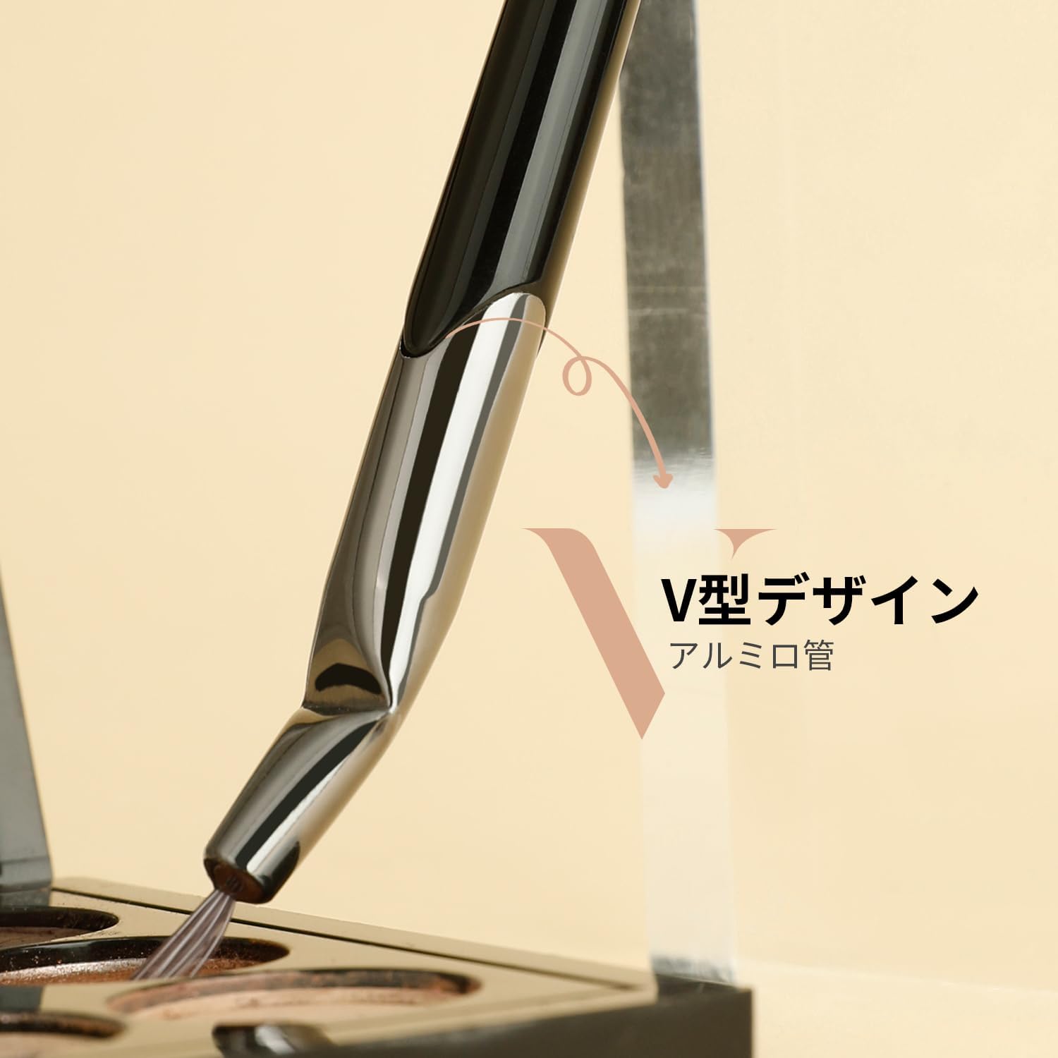 DUcare V04 Eyeliner Brush, Makeup Brush with Ultra-Fine Tip, Angled Design for Precision, Soft and Gentle on Skin, Easy to Use, 0.03mm Ultra-Fine Synthetic Fibers, Strong and Firm