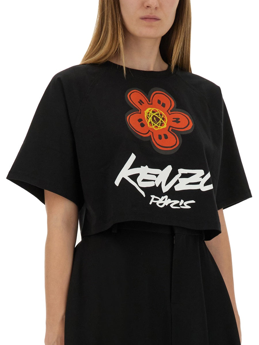 Kenzo Kenzo Cropped Tシャツ「Futura」 - Image 5