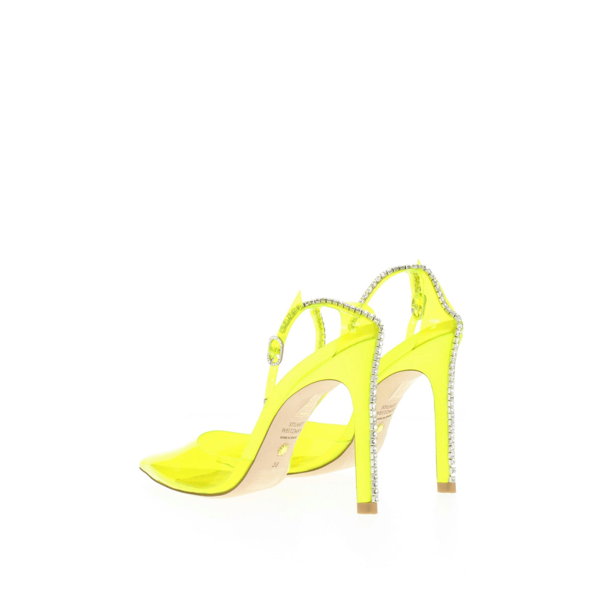 Stuart Stuart Weitzman Sandals Women PVC Yellow/透明 - Image 5