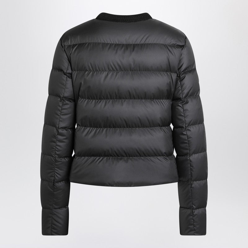 Moncler Moncler Black Short Zip Up Puffer Jacket - Image 5