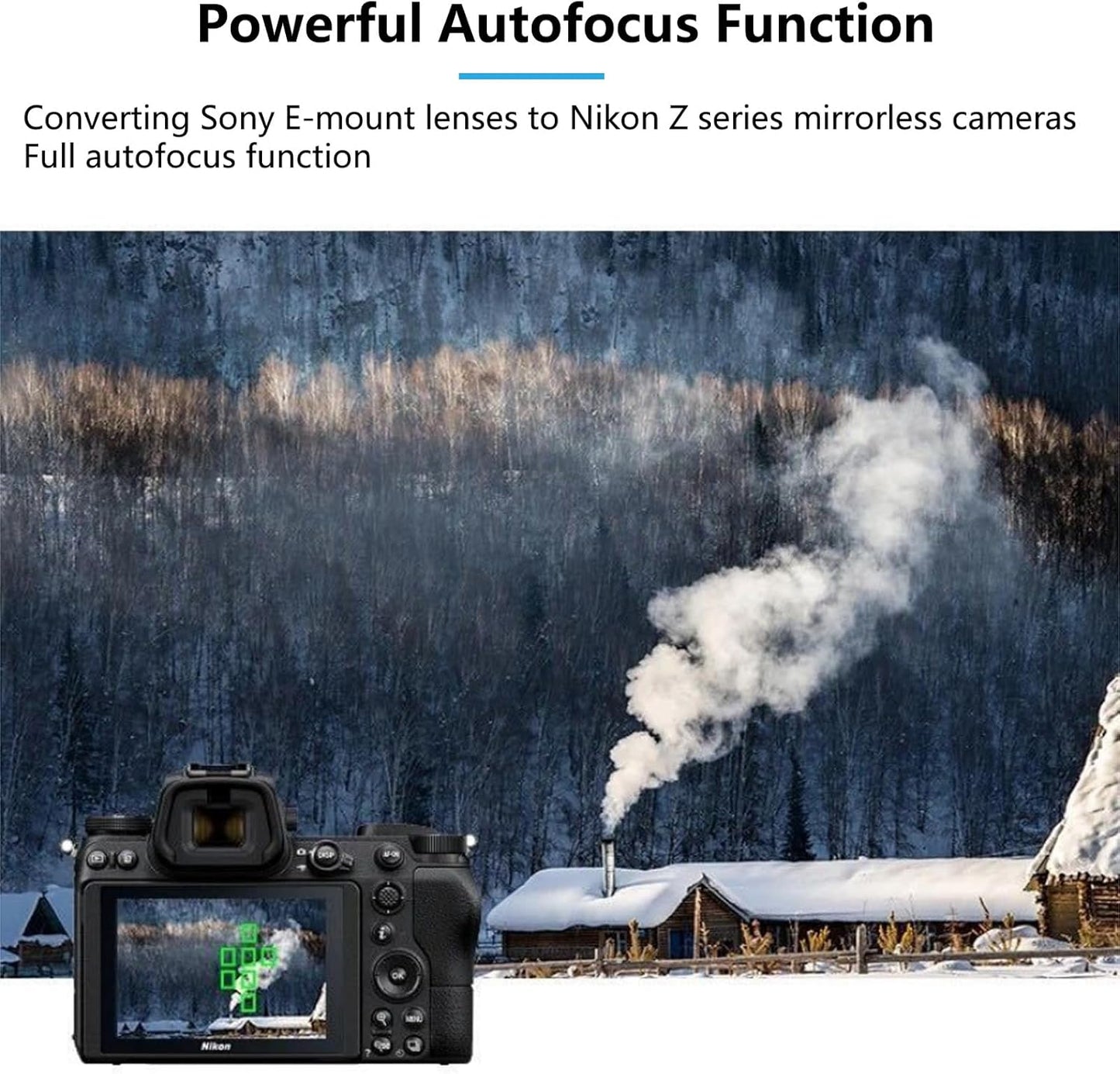 Megadap ETZ21 Pro FE Mount Lens to Z Mount Conversion Lens Adapter Tamron Sigma FE Mount Lens to Z Mount ZFC Z8 Z5 Z50 Z6 Z7 Z6II Z7II Z9 Fast Auto Focus