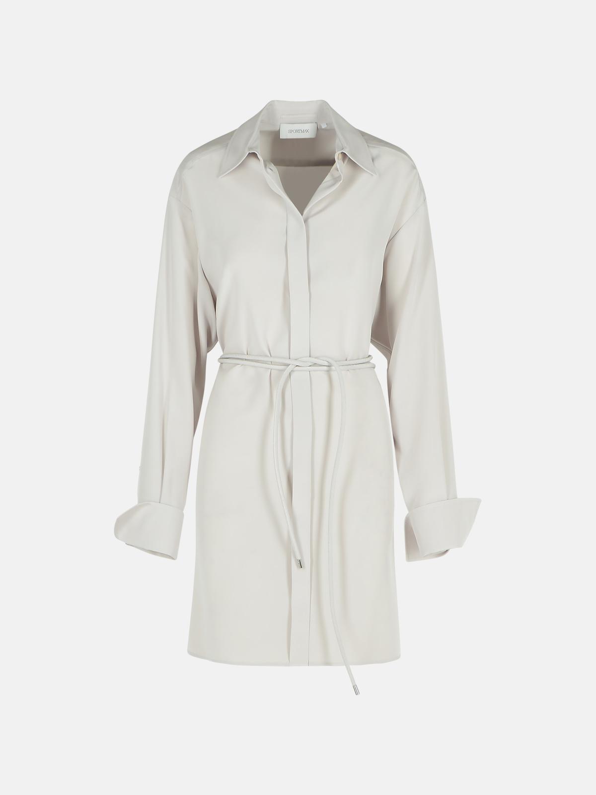 Sportmax Sportmax 'Eolie'灰色のシルクドレス - Image 4