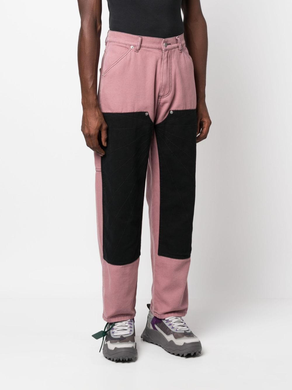 Rassvet Rassvet（Paccbet）新しいライト2膝キャンバスズボンが織られている - Image 5