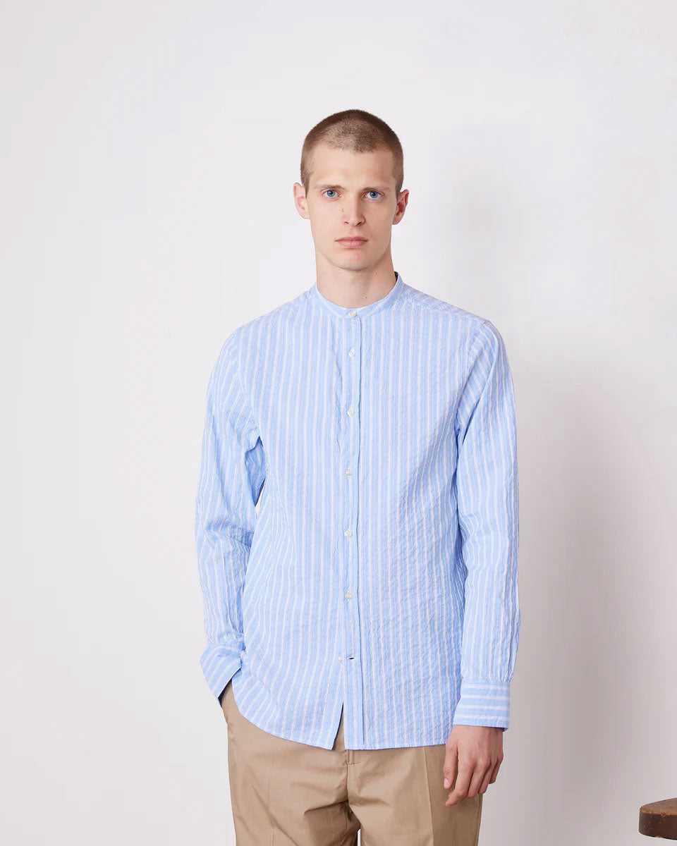 Off Officine Generale Shirts Blue - Image 5