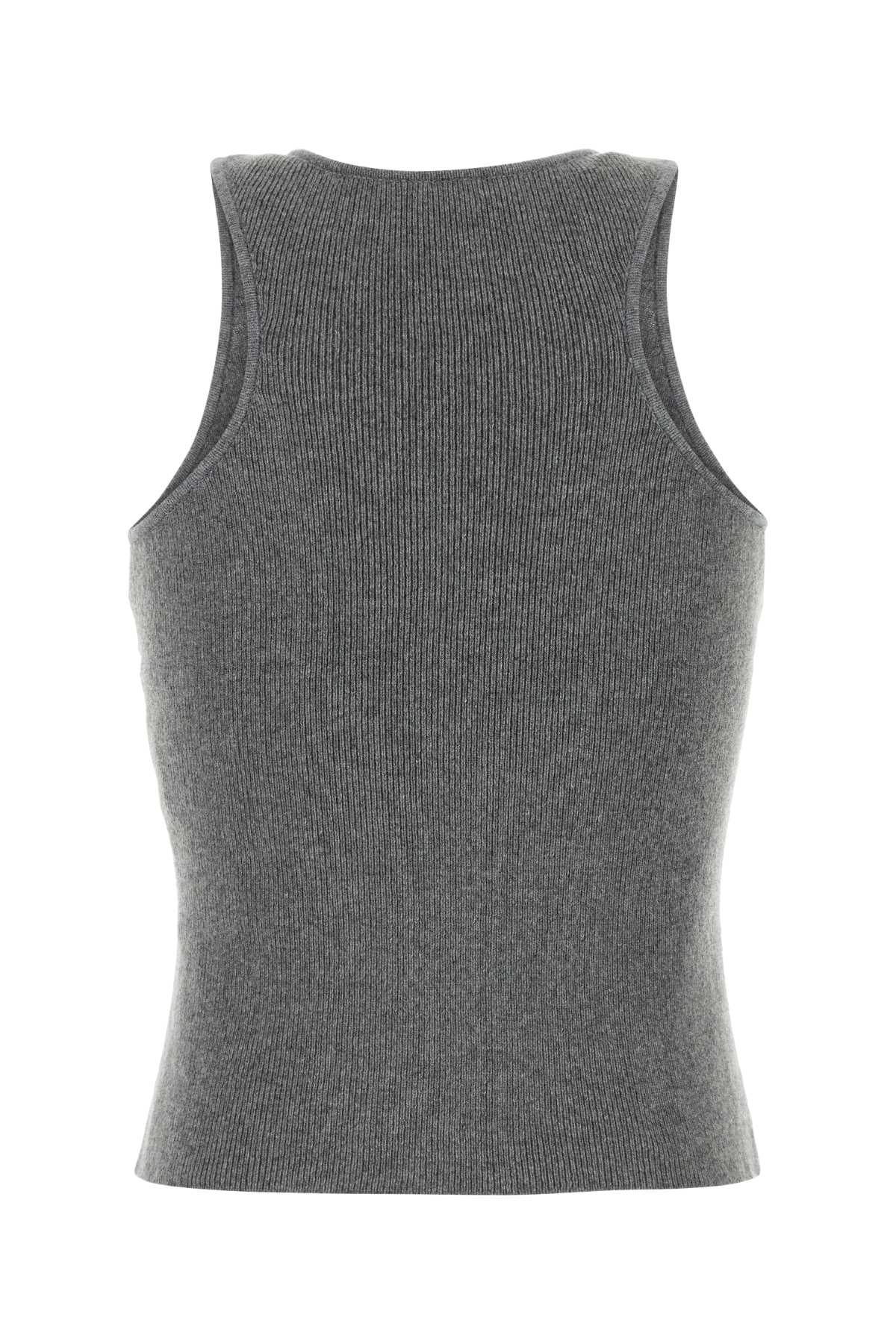 Magda マグダブトリムグレーカシミアタンクトップ - Image 5