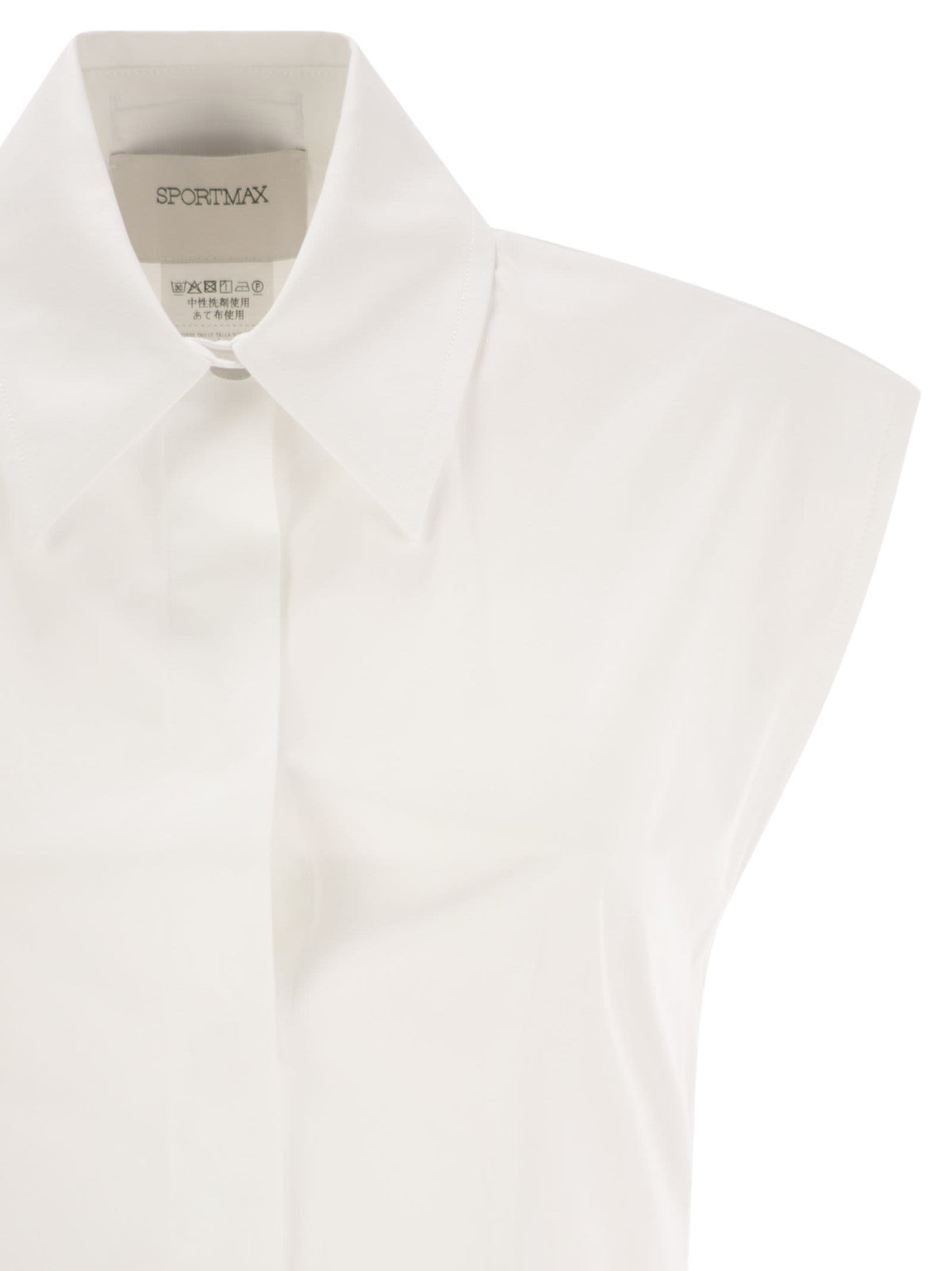 Sportmax SportMax Fabianaノースリーブコットンドレス - Image 5
