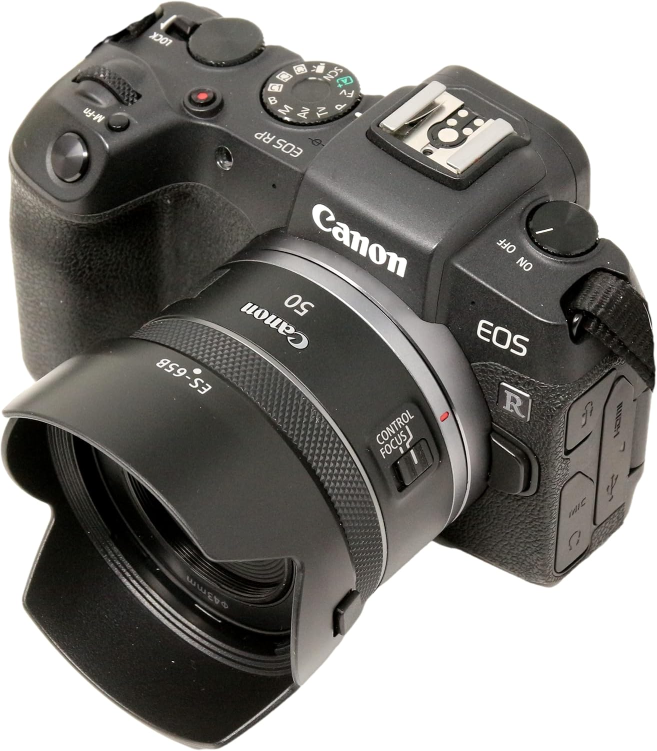 F-Foto ES-65B Compatible Hood (For Canon RF 50mm F1.8 STM Lenses, Flower Shape, Reversible, Japanese Company) C-ES65B-II