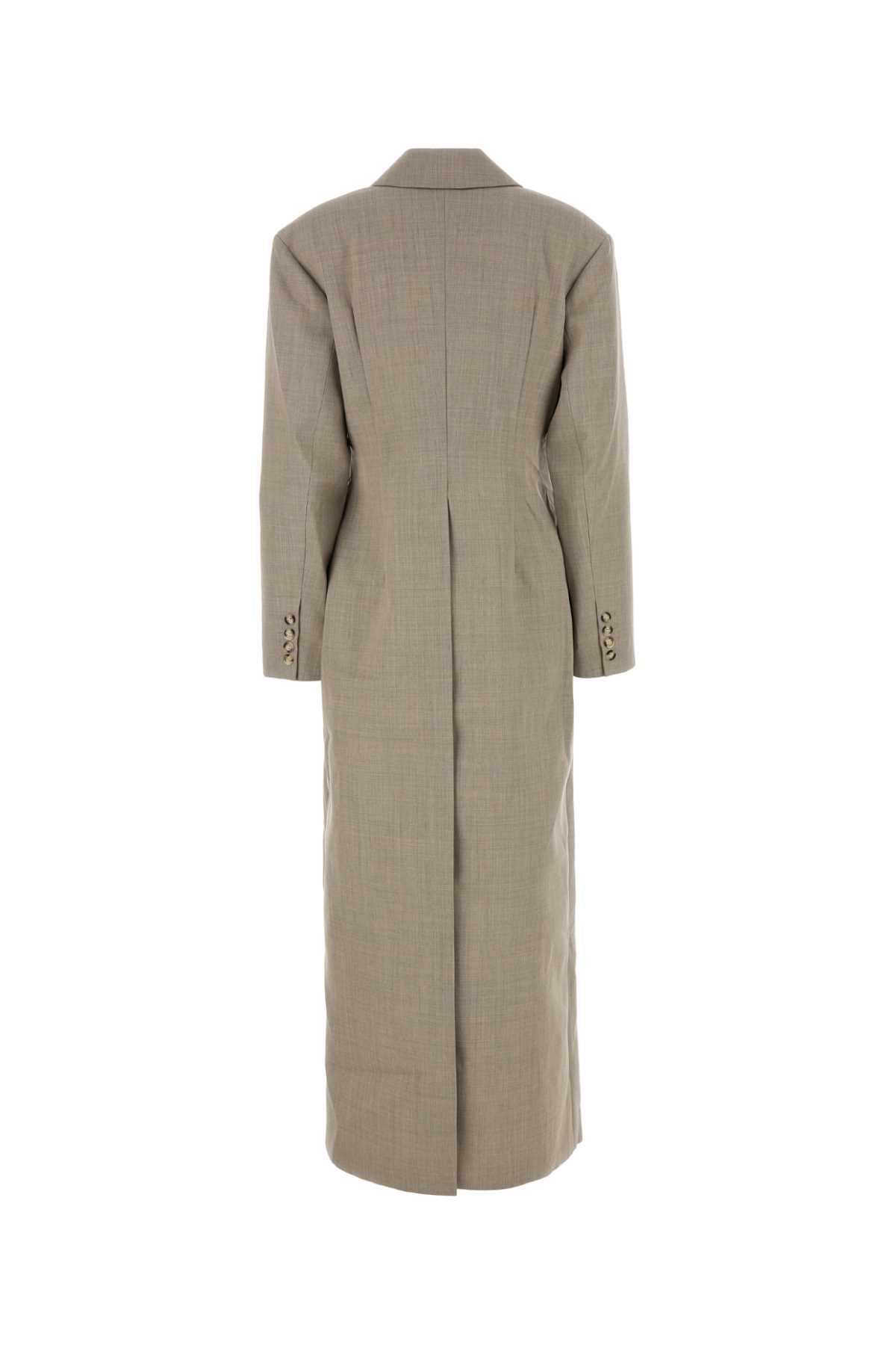 Nanushka Nanushka Dove Grey Twill Ferris Coat - Image 5
