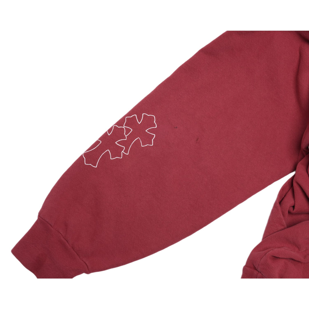 CHROME HEARTS X DRAKE CLB 'WASHED RED' HOODIE