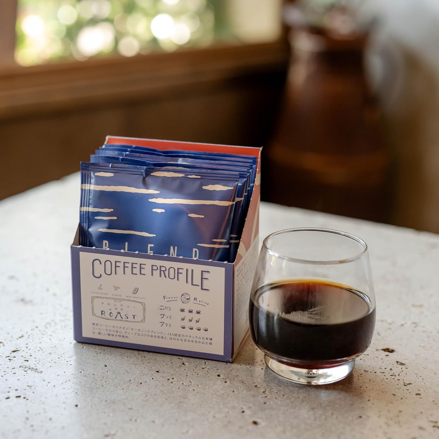 Tokyo Coffee Original Organic Drip Coffee, Regular Coffee, Drip Pack, 5 Bags, Petite Gift