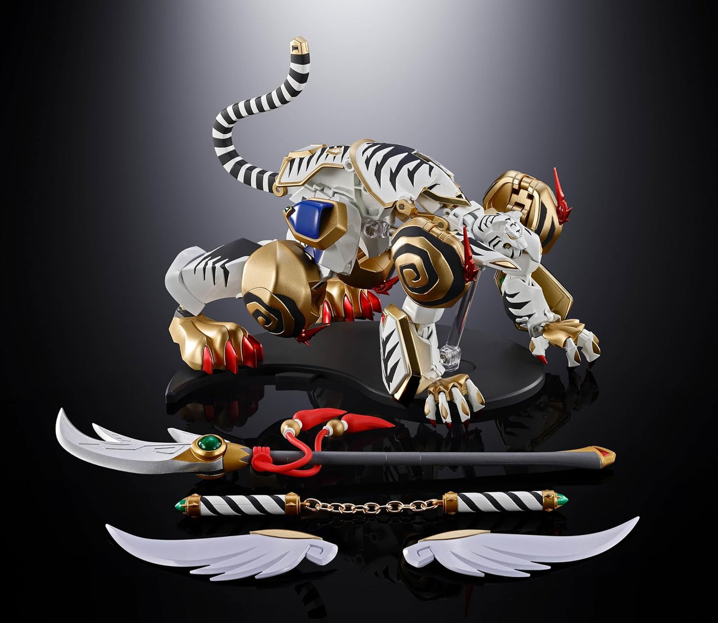 Tamashi Nations Soul of Chogokin Super Robot War OG GX-119 Ryuu-Oh, Approx. 8.3 inches (210 mm) & 7.9 inches (200 mm) Diecast, ABS & PVC Pre-painted Action Figure