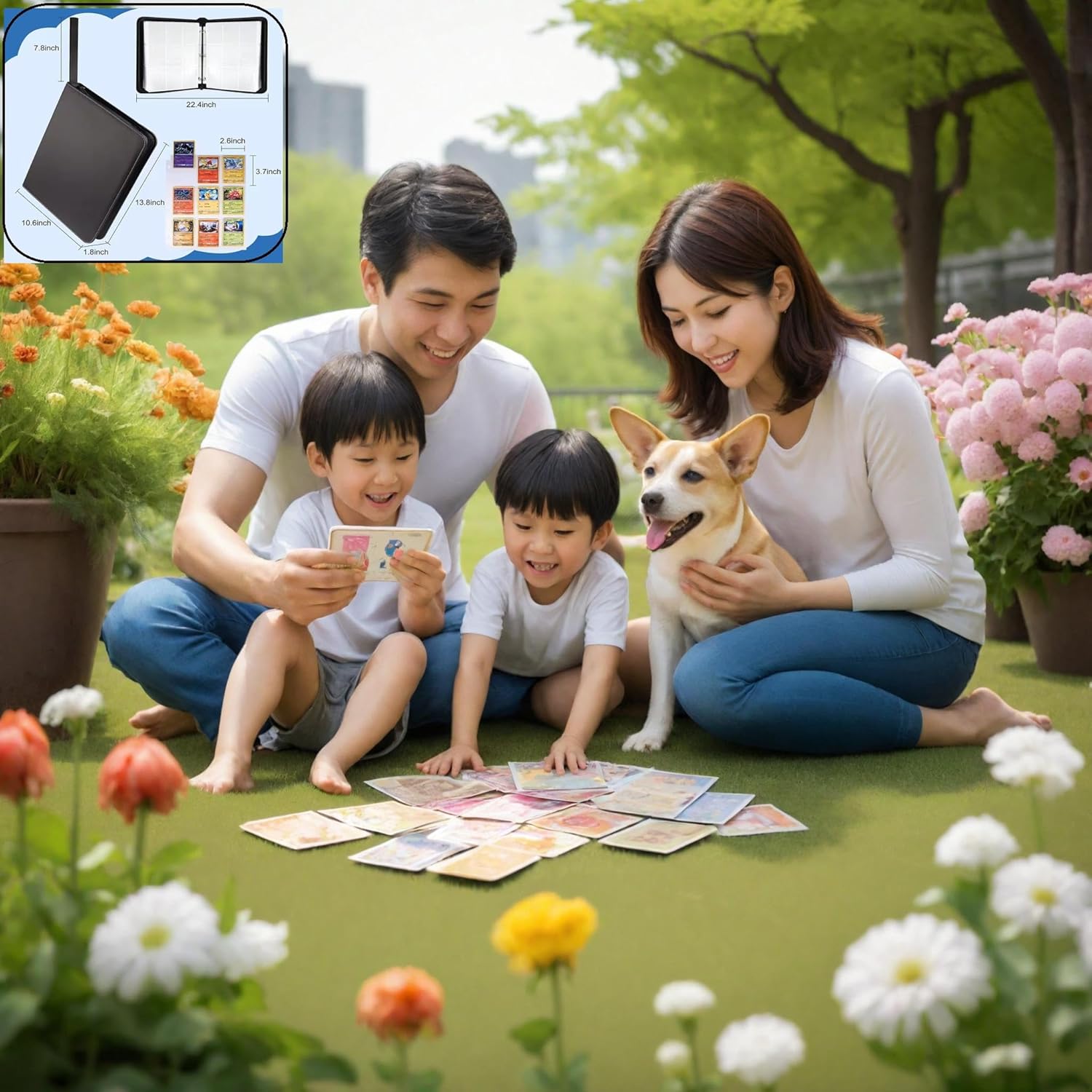 Card Storage 900 Sheets, 50 Pages, Card Case File, Card Storage Binder, Trading Card File, Trading Card Holder, Pokemon Card File Binder, Yu-Gi-Oh! Card File, Card Holder, Trading Card Holder, Trading