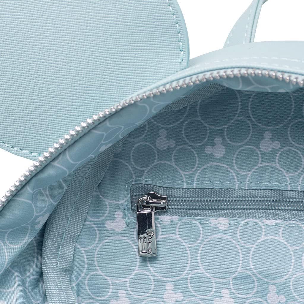 Loungefly Disney The Minnie Mouse Classic Series Mini Backpack - Elegance, Mint, One Size, WDBK2823