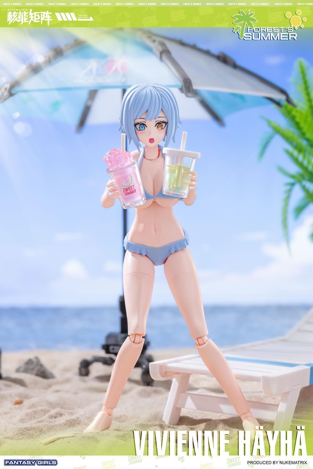 NUKE MATRIX Forest Summer FANTASY GIRLS Vivienne Heihe 1/10.5 Scale PVC & ABS Plastic Model Kit