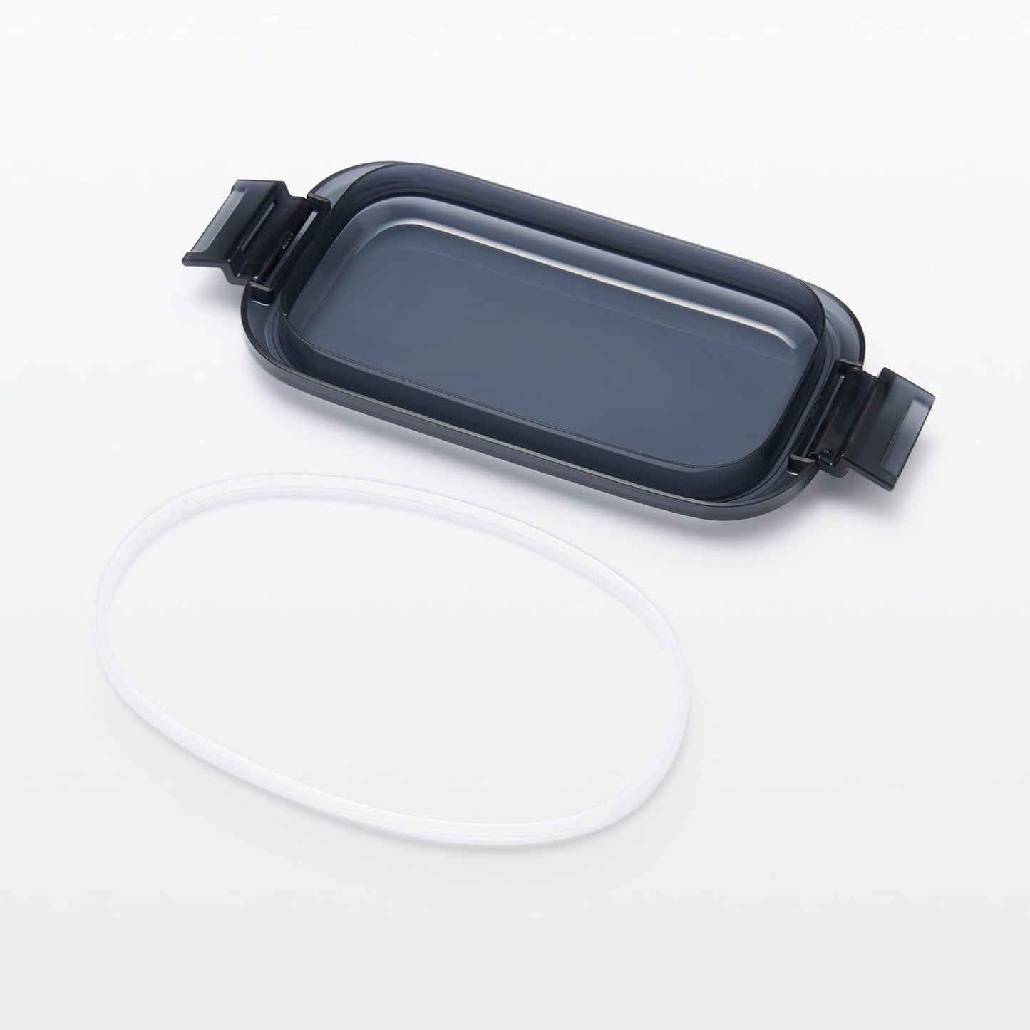 Mu-in Ryohin Easy-to-Wash Bento Box, Black, 500mL, 82994292