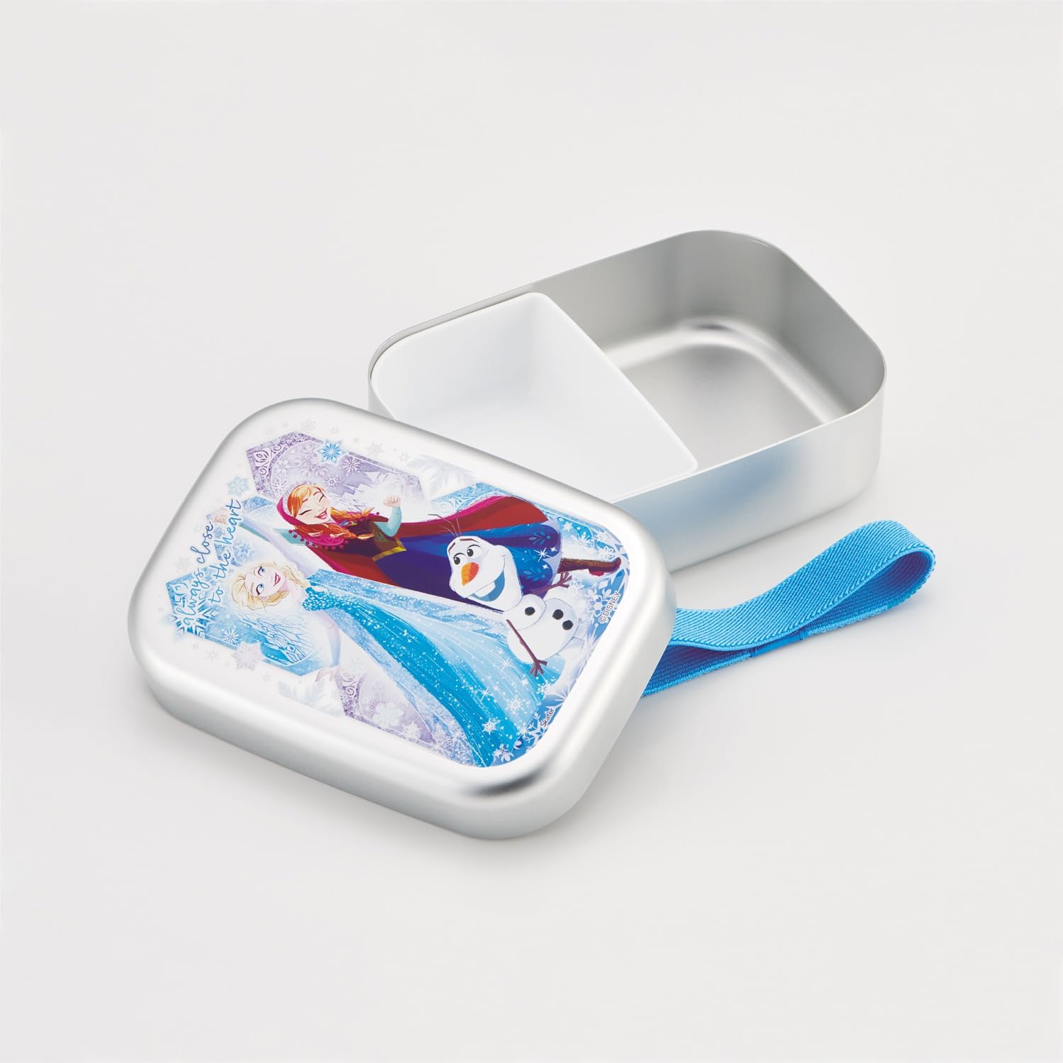 Skater Aluminum Lunch Box for Kids 370ml, Thermal Insulation Compatible, with Lunch Belt, Made in Japan, Disney Frozen 25, for Girls, ALB5NV-A