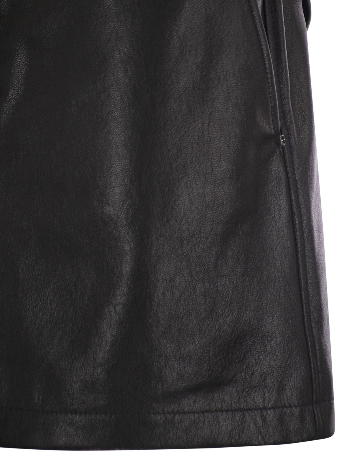 Sportmax SportMax Pattoショートレザースカート - Image 5
