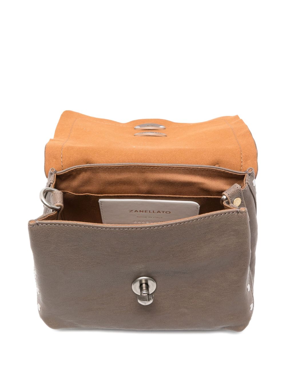 Zanellato Zanellato Postina Tabacco ベビー レザー ハンドバッグ - Image 5