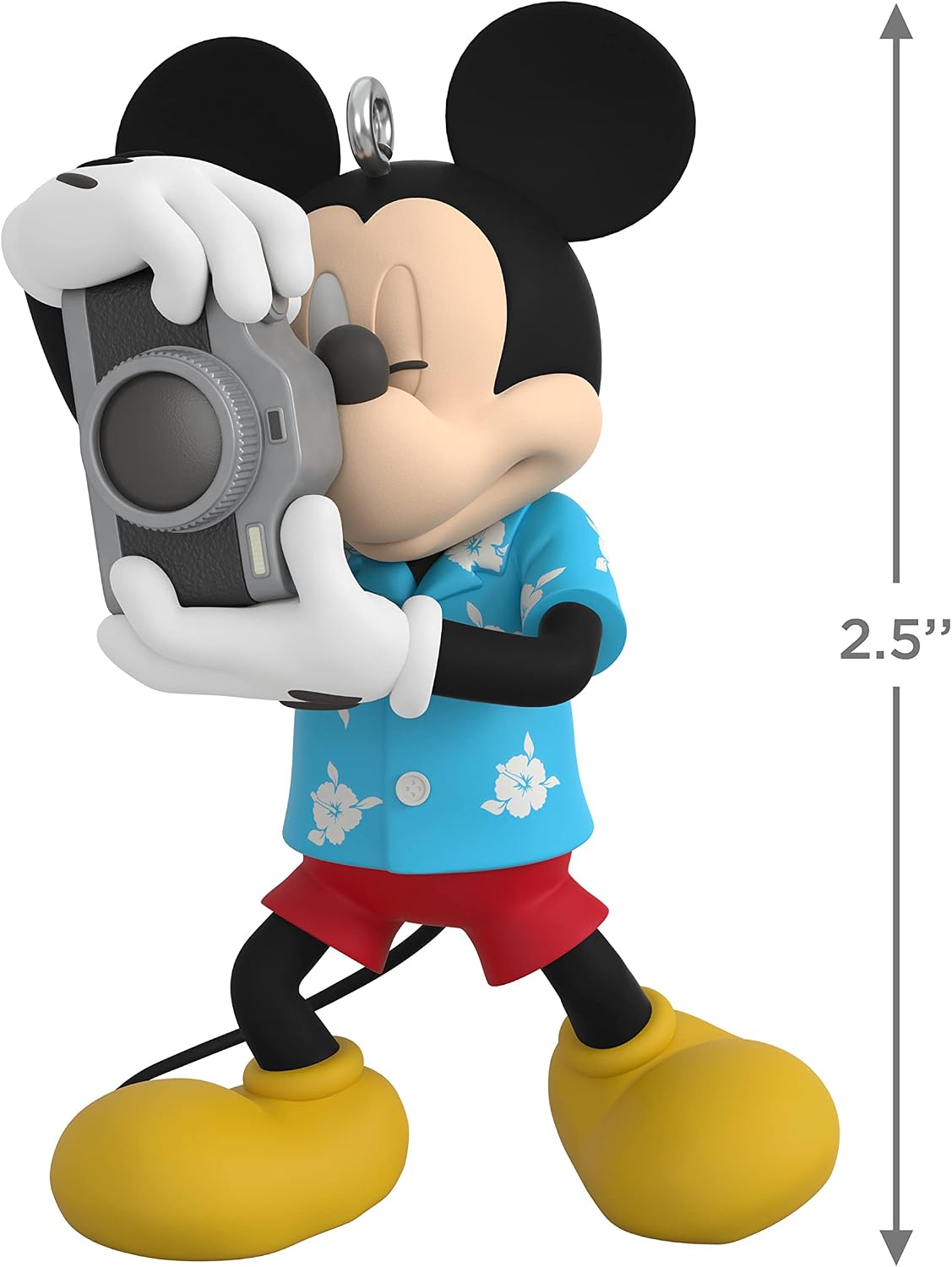 Hallmark Keepsake Adorno de Navidad de plástico 2022, Disney Todo sobre Mickey! Turista Mickey