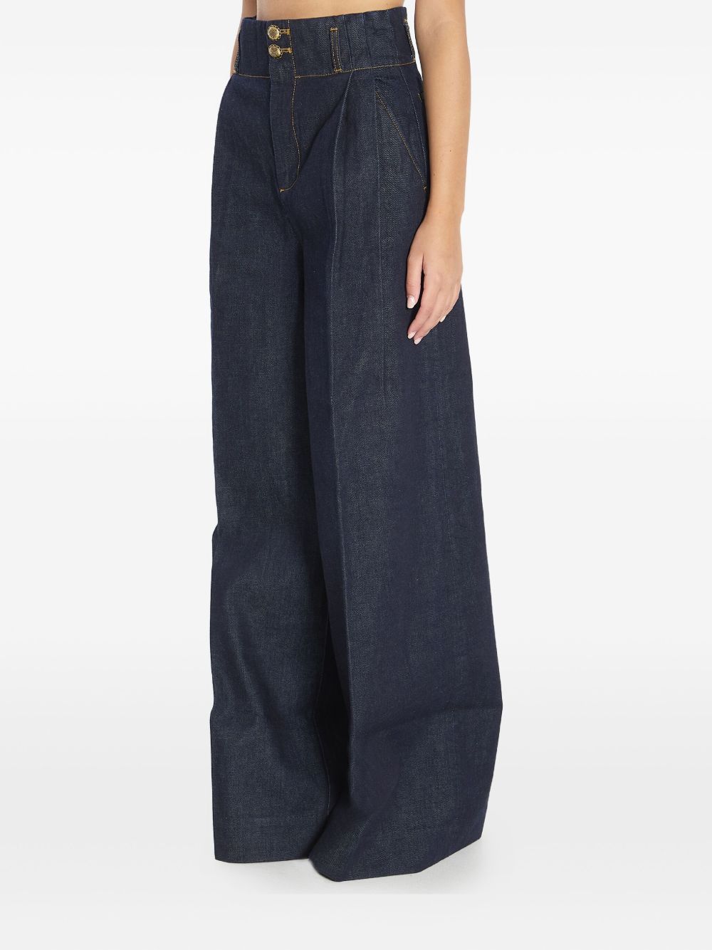 Zimmermann ジマーマンワイドレッグデニムジーンズ - Image 5